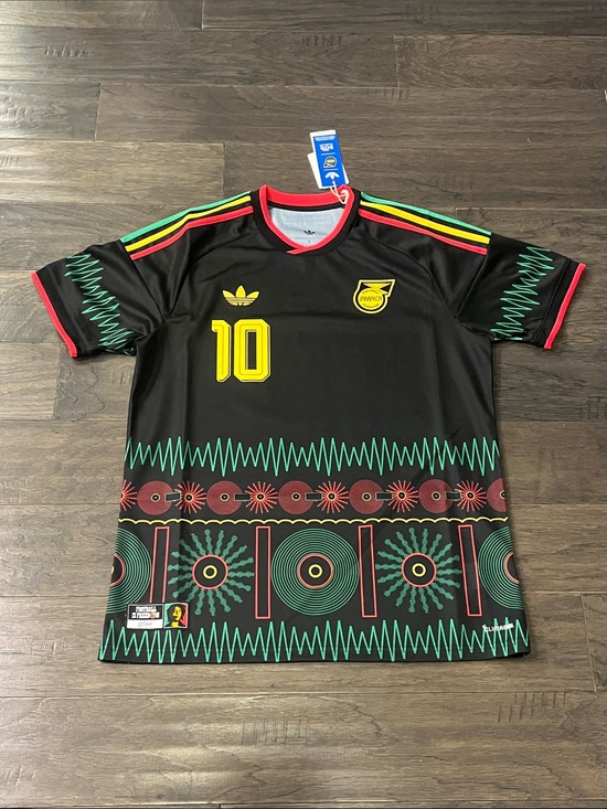 adidas Other - Adidas Jamaica Football is Freedom Bob Marley Reggae Boyz Soccer Jersey Men’s L